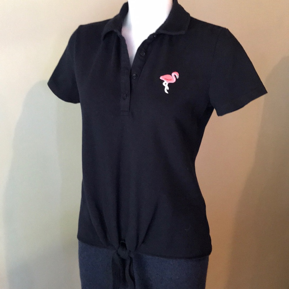 Talbots Flamingo Top
